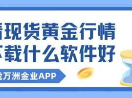 看现货黄金行情下载什么软件好？下载万洲金业官方软件精准掌握