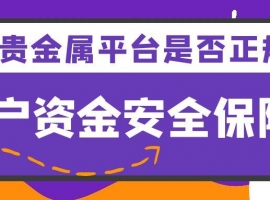 金荣贵金属平台是否正规？用户资金安全保障详解