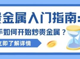 贵金属入门指南：新手如何开始炒贵金属？