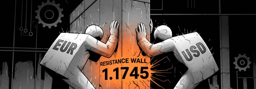 Aurra Markets：【欧元兑美元走势分析】汇价上探 1.1745 关键阻力位