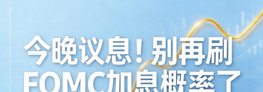 今晚议息！炒黄金别再刷FOMC加息概率了