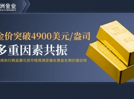金价剑指5000美元大关，万洲金业以稳健实力助投资者逐浪前行