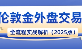 从平台到报价：伦敦金外盘交易全流程实战解析（2025版）