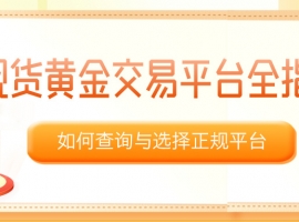 现货黄金交易平台全指南：如何查询与选择正规平台