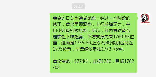 Wang Ba Jin Dynasty: Gold1775干空收割利润，原油继续多！842 / author:Wang Ba Jin Dynastyv / PostsID:1602218