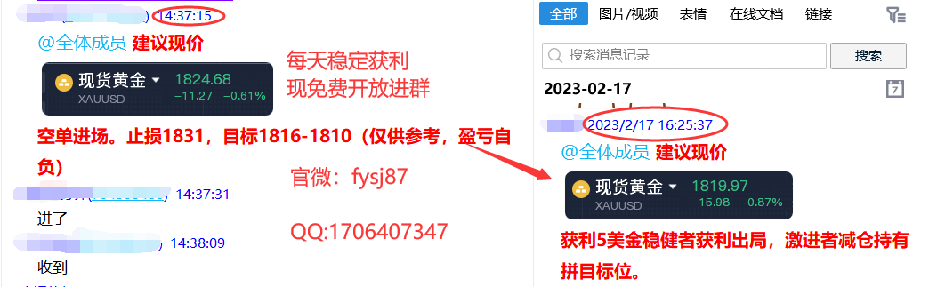 Fang Yuan said Jin:2.22In the golden day, the crude oil rebound is still empty!970 / author:Fang Yuan Talks about Gold / PostsID:1716677
