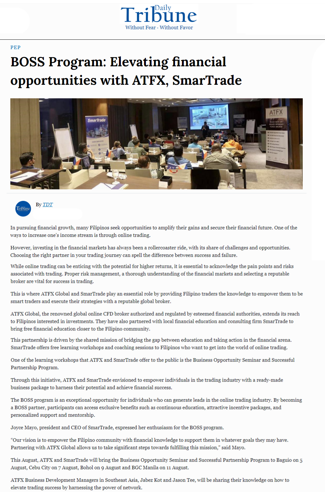 Deepening services for upgrading investment and education,ATFXLaunch“boss”Plan to provide funding for Southeast Asian investors...209 / author:atfx2019 / PostsID:1725195