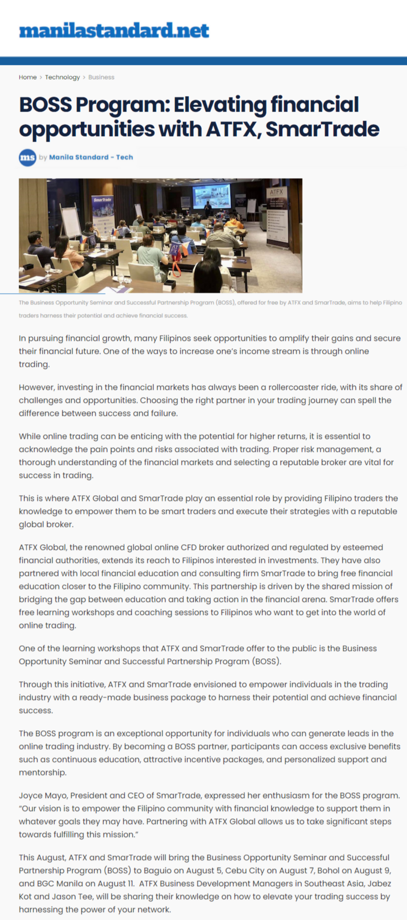 Deepening services for upgrading investment and education,ATFXLaunch“boss”Plan to provide funding for Southeast Asian investors...574 / author:atfx2019 / PostsID:1725195