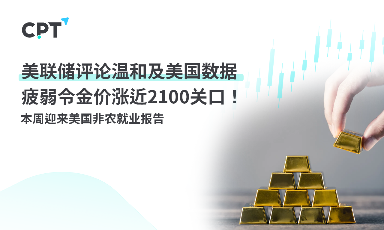 CPT MarketsMild comments from the Federal Reserve and weak US data have led to a near increase in gold prices2100...289 / author:CPT / PostsID:1727788