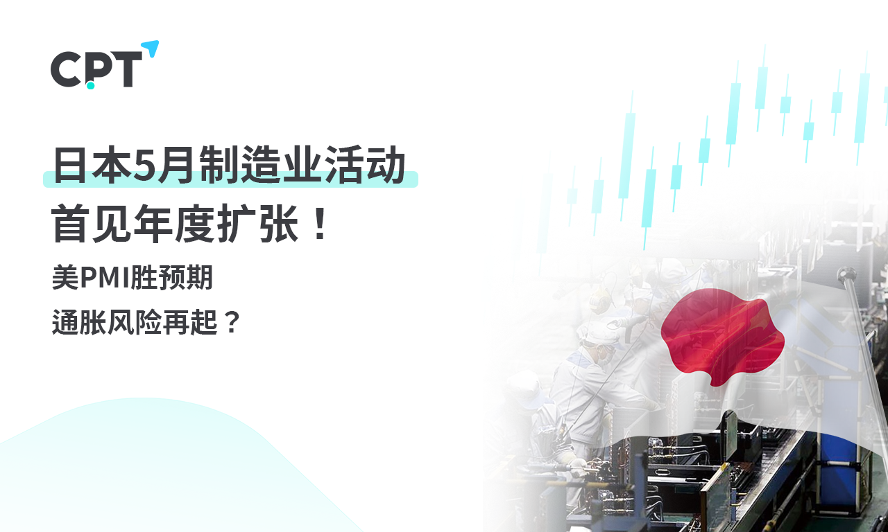CPT Markets 【行情快报】日本5月制造业活动首见年度扩张! ...341 / author:CPT / PostsID:1728426