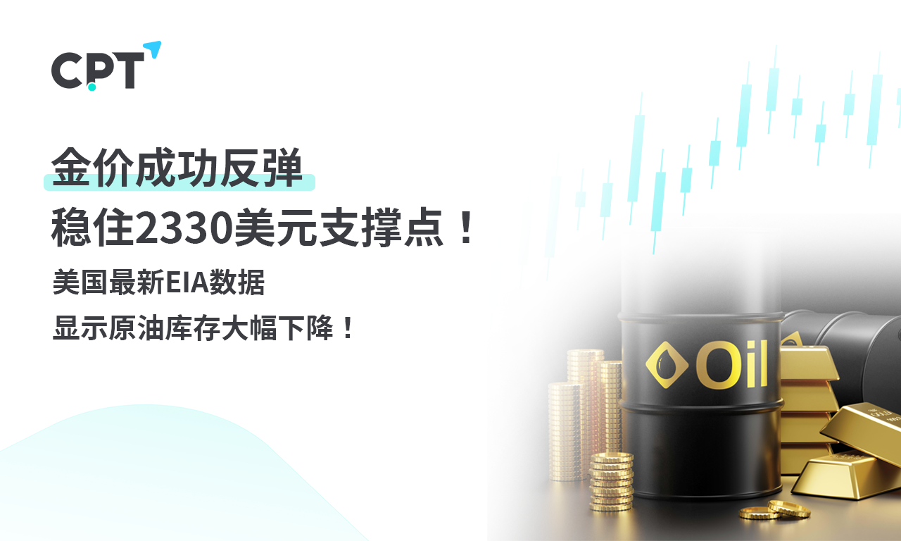 CPT Markets 【行情快报】金价成功反弹，稳住2330USD support point...406 / author:CPT / PostsID:1728498