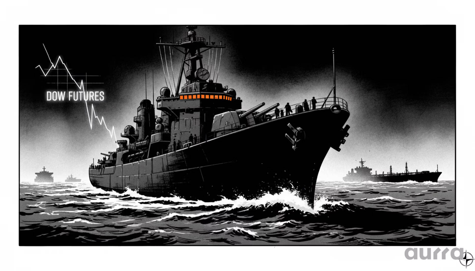 Aurra Markets：霍尔木兹海峡遭封锁，道指期货重挫 500 spot