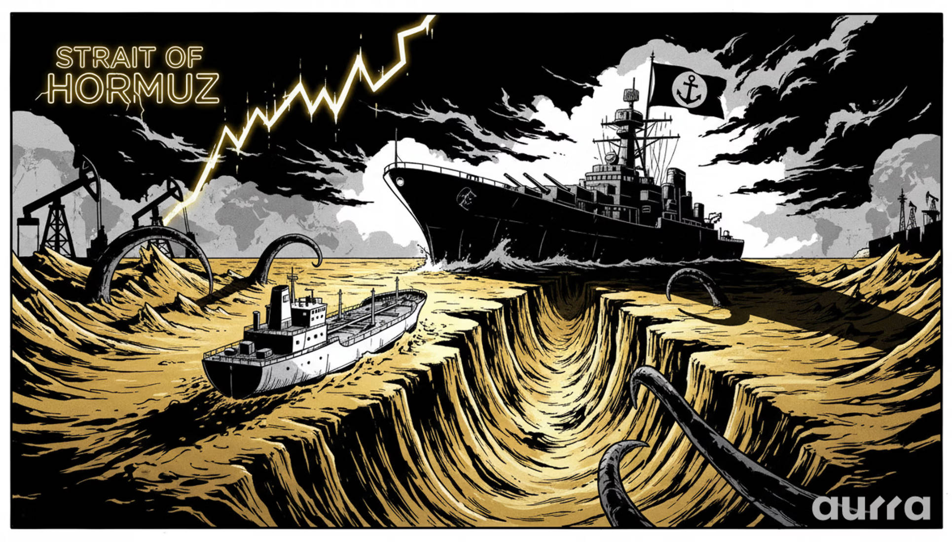 油价与黄金为何此起彼伏？Aurra Markets 解读霍尔木兹开关效应