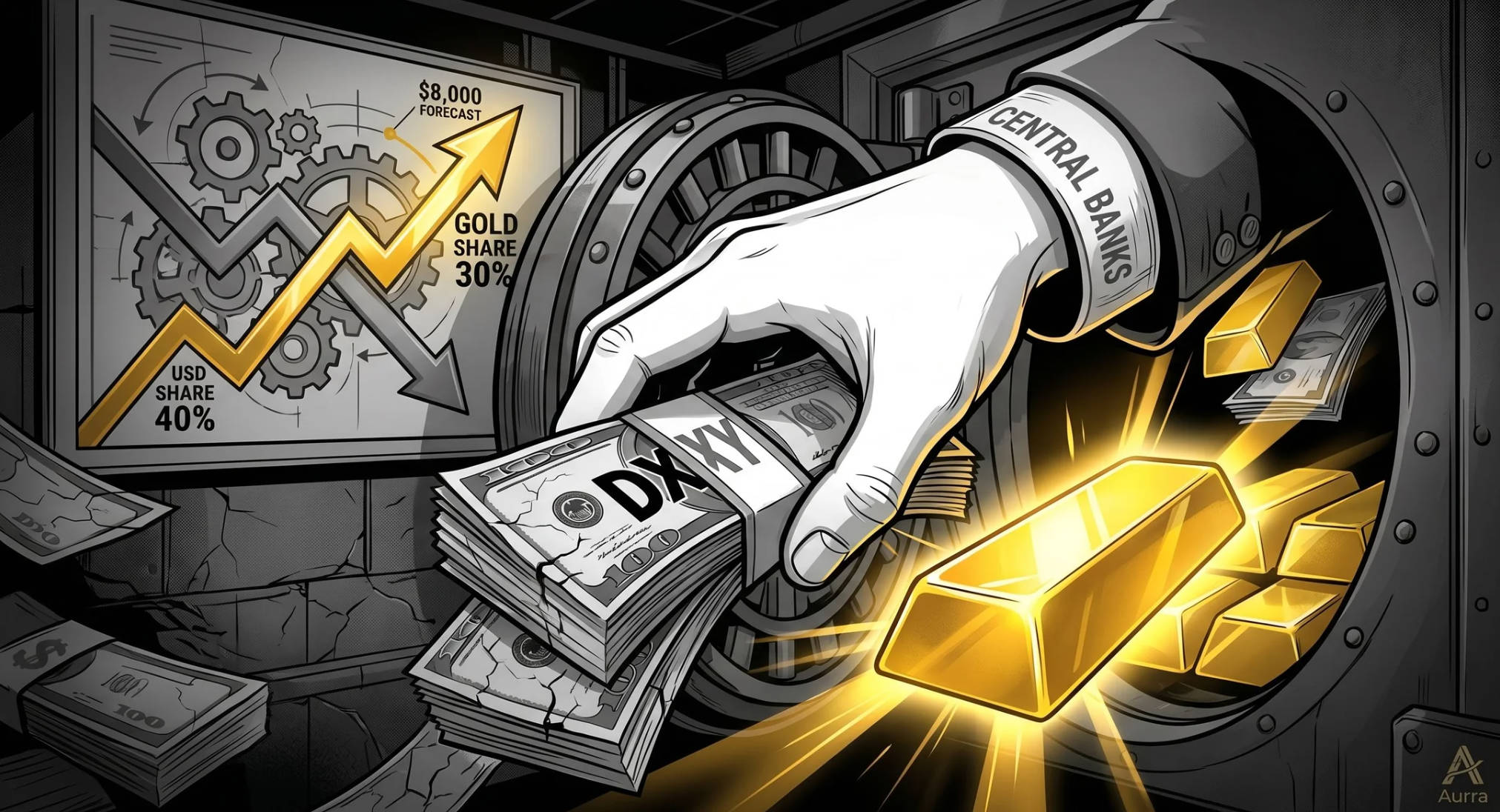 Aurra Markets：德意志银行：全球央行转向黄金储备544 / author:Aurra_Official / PostsID:1736285