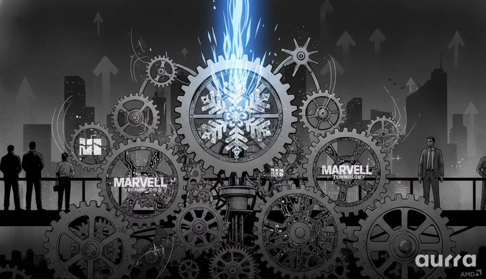 Aurra Markets： Snowflake And Marvell 财报出炉后带动科技股盘后异动572 / author:Aurra_Official / PostsID:1736572
