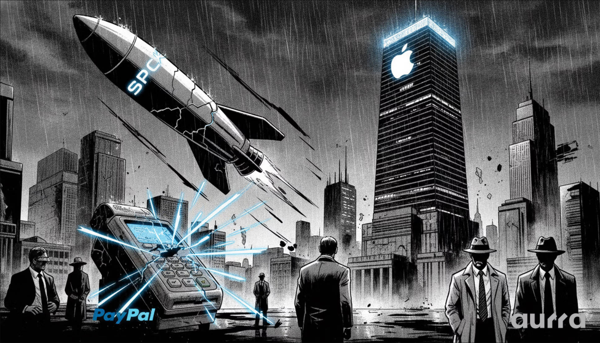 Aurra Markets：PayPal 飙涨，苹果创新高，SpaceX fall drastically IPO Issue price