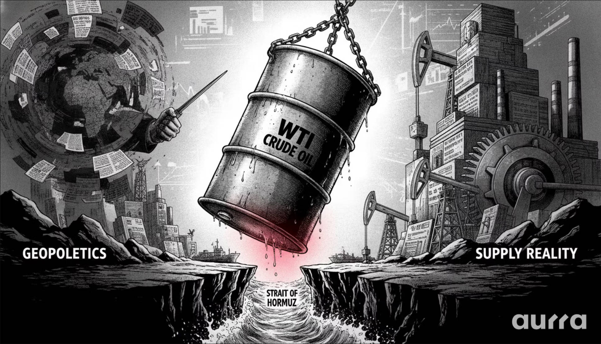Aurra Markets:【WTI 原油走势分析】地缘政治博弈与供应数据博弈334 / author:Aurra_Official / PostsID:1737228