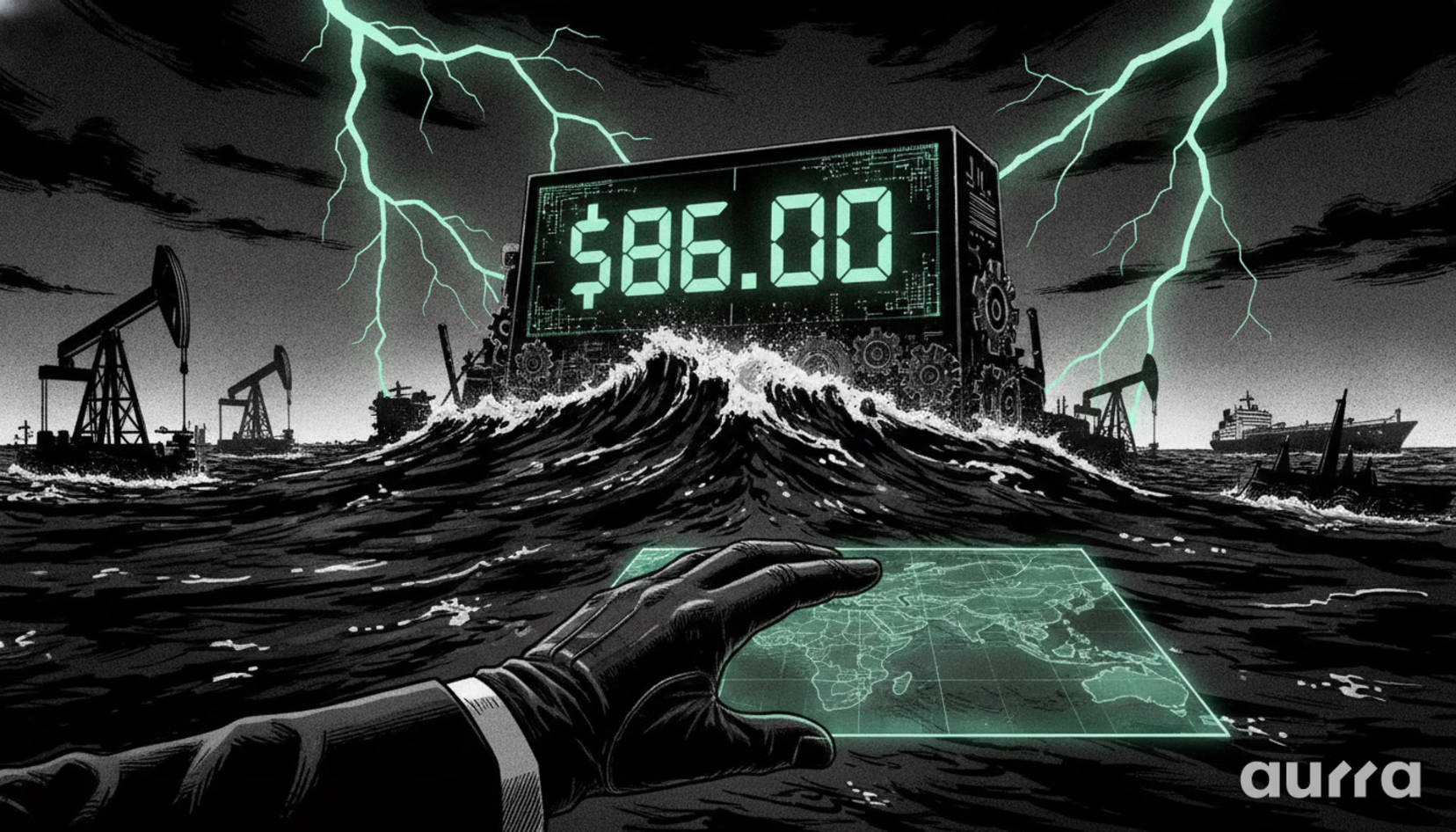 Aurra Markets:【WTI 原油走势分析】霍尔木兹海峡风险下测试 86 USD barrier500 / author:Aurra_Official / PostsID:1737436